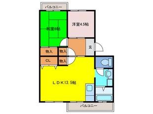 コーポ末広の物件間取画像